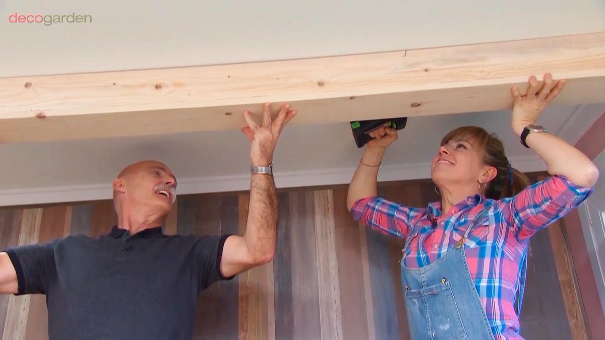 DEKO685 colocar viga hueca madera techo paso5