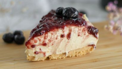 Tarta de queso vegana