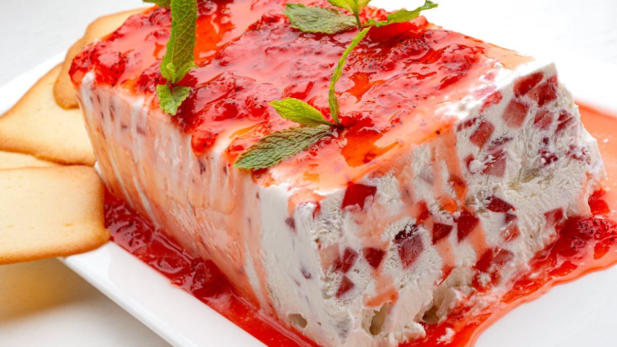 Tarta helada de fresa