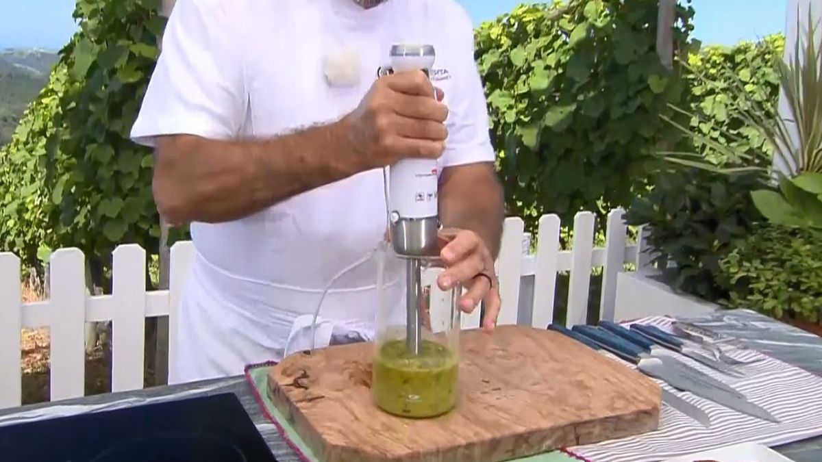 pesto de tomate y albahaca paso 5