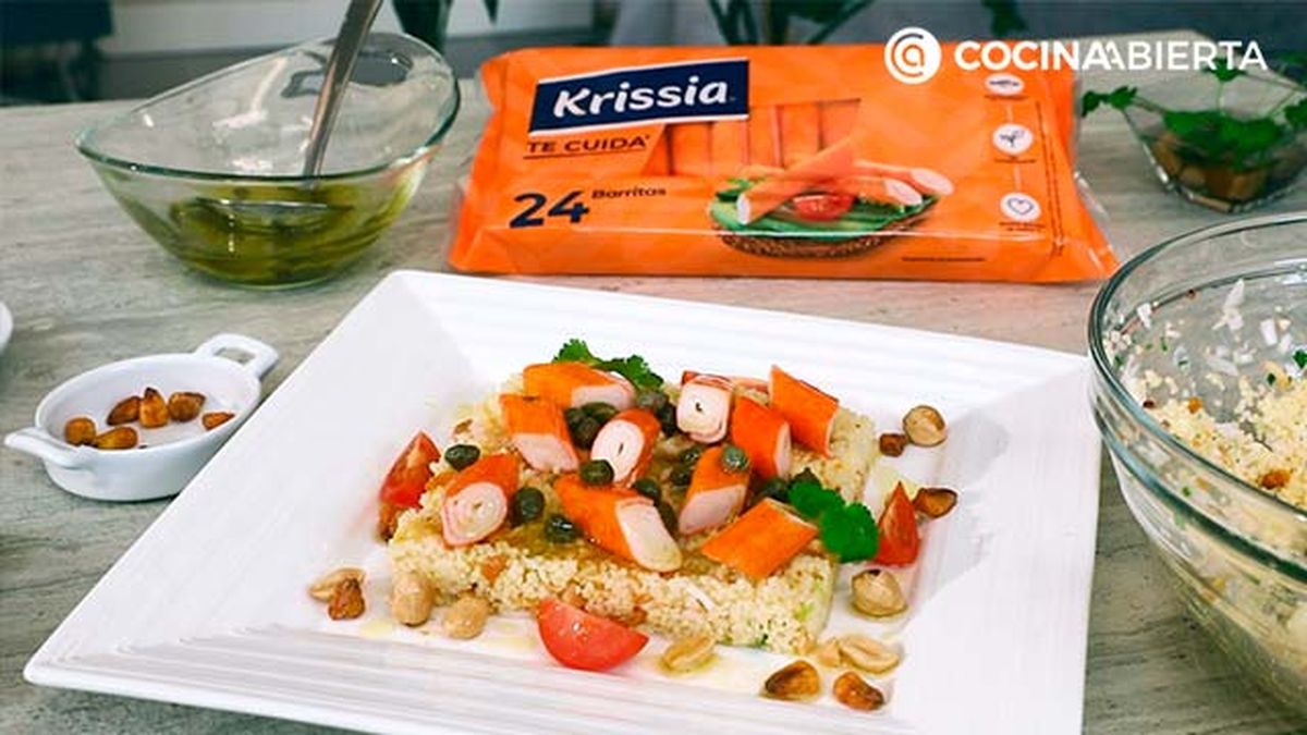03 receta ensalada de cous cous con palitos de surimi paso 6