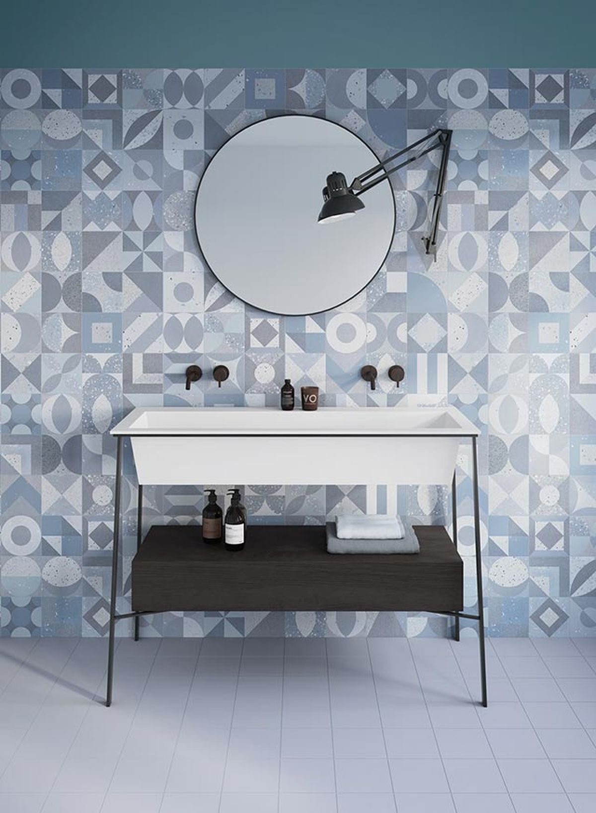 baldosas de terrazo fusion blue gayafores