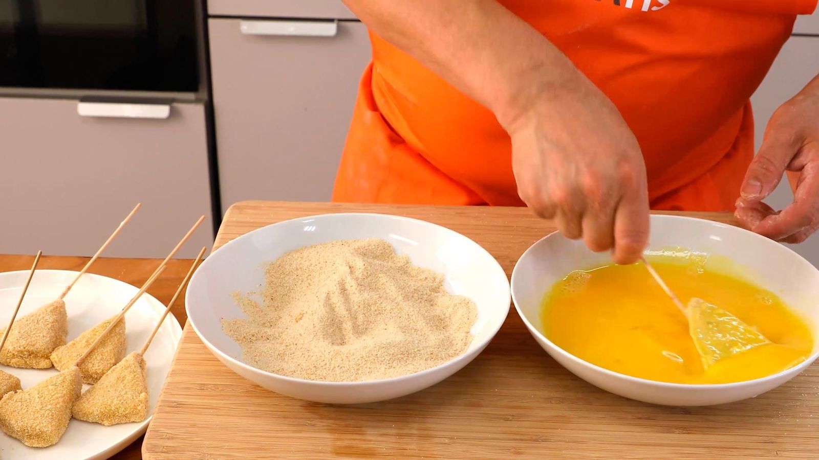 Recetas de piruletas de queso paso 5 Recetas de piruletas de queso paso 5