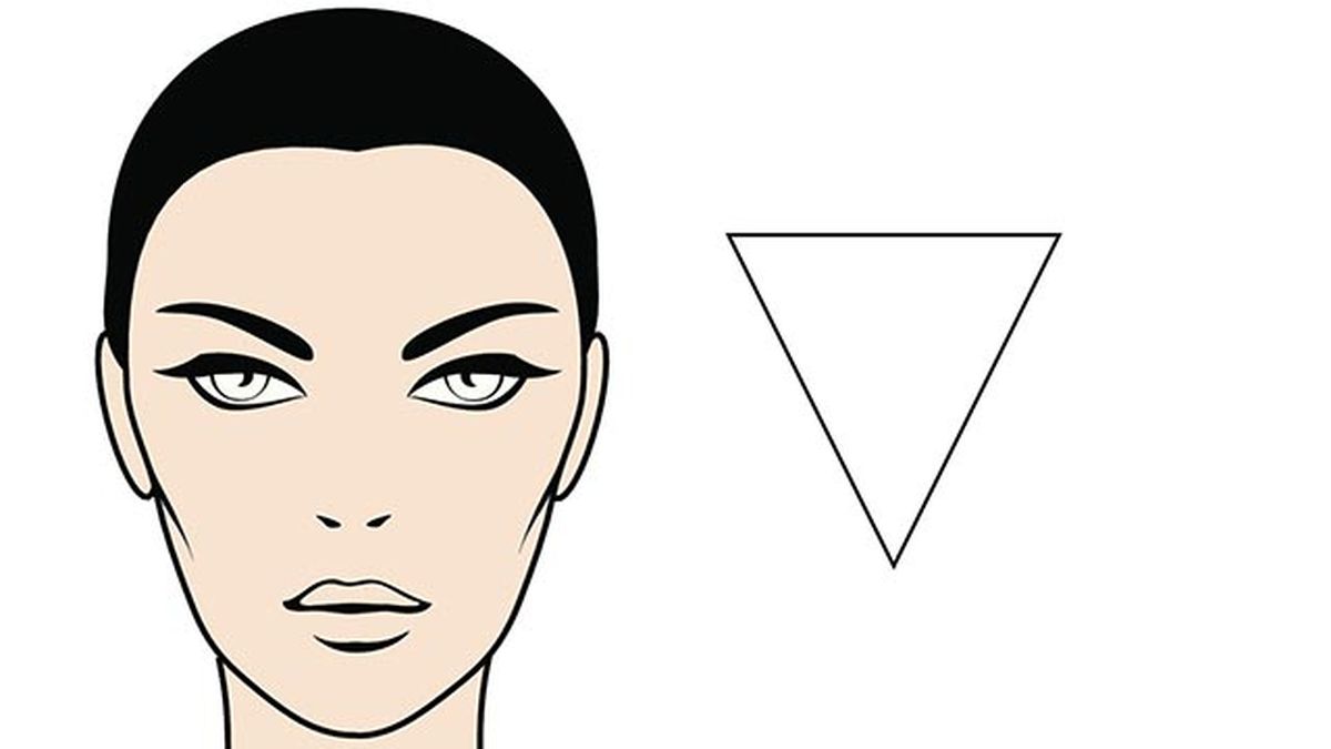 sabes cual es tu forma de rostro triangulo invertido