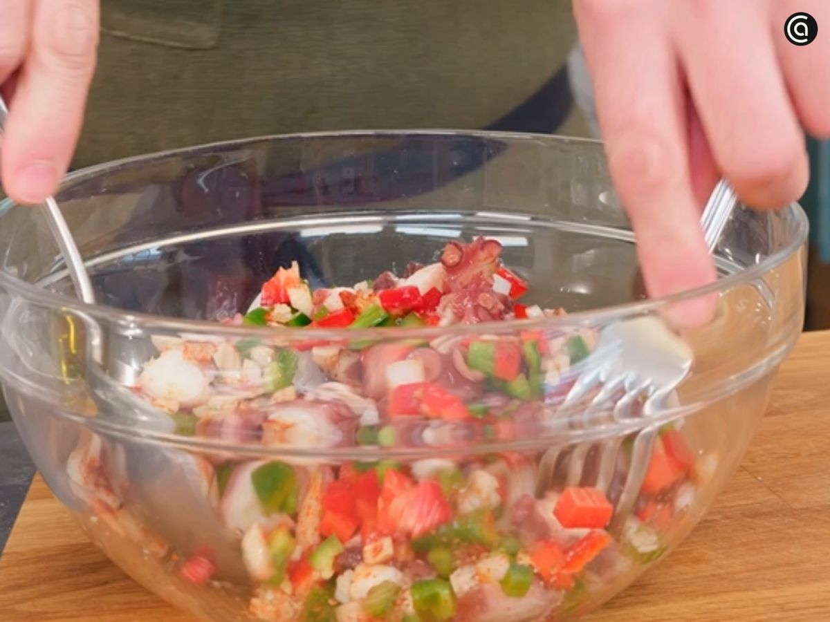 Salpicón de pulpo - paso 3