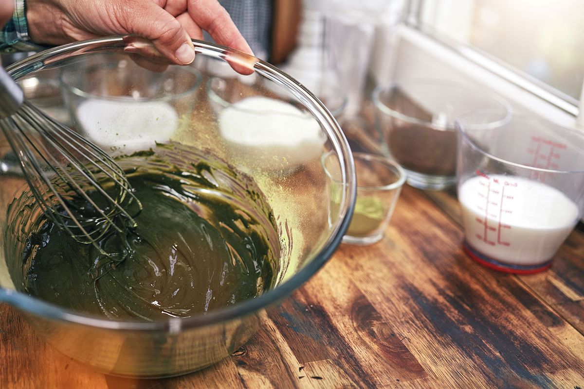 recetas bebidas tendencia dalgona matcha latte paso1