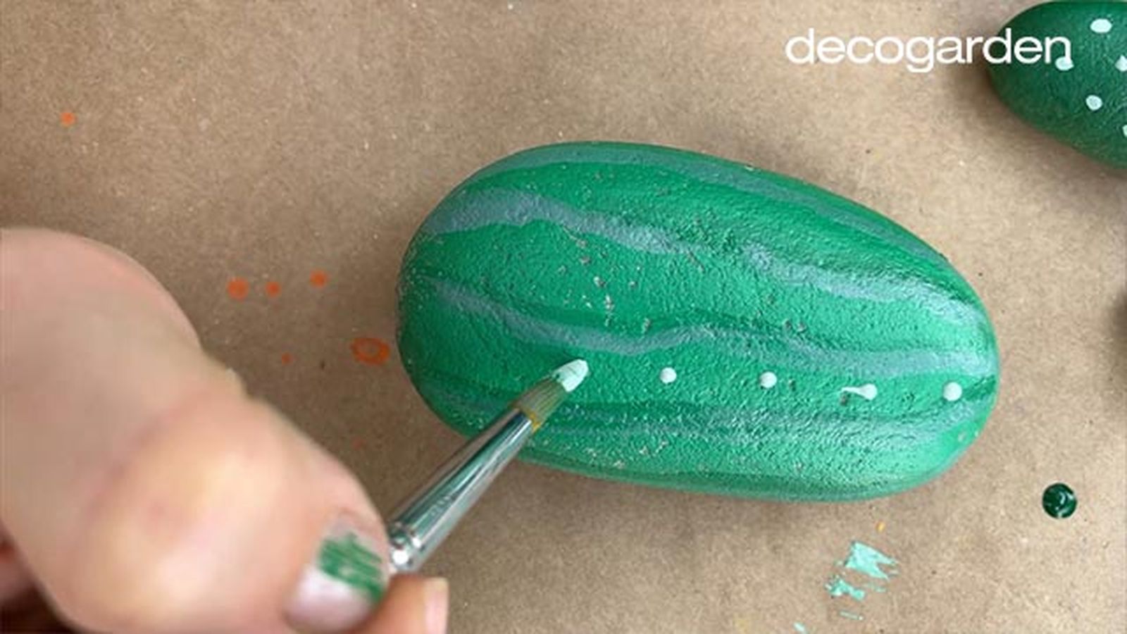 como hacer cactus con piedras paso 4 como hacer cactus con piedras paso 4