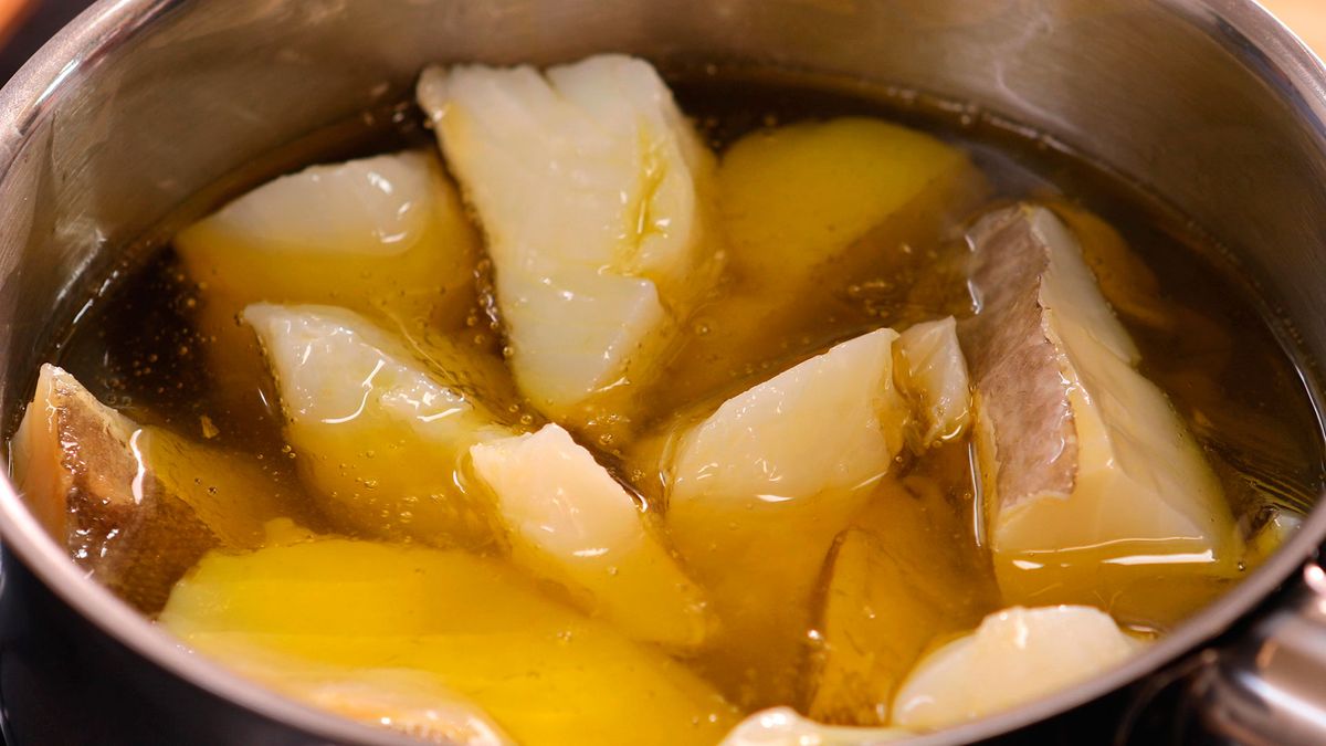 Brandada de bacalao   Paso 1