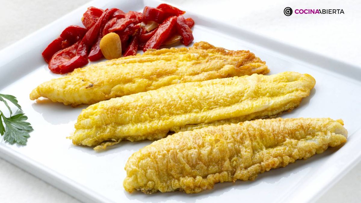 Filetes de gallo con pimientos