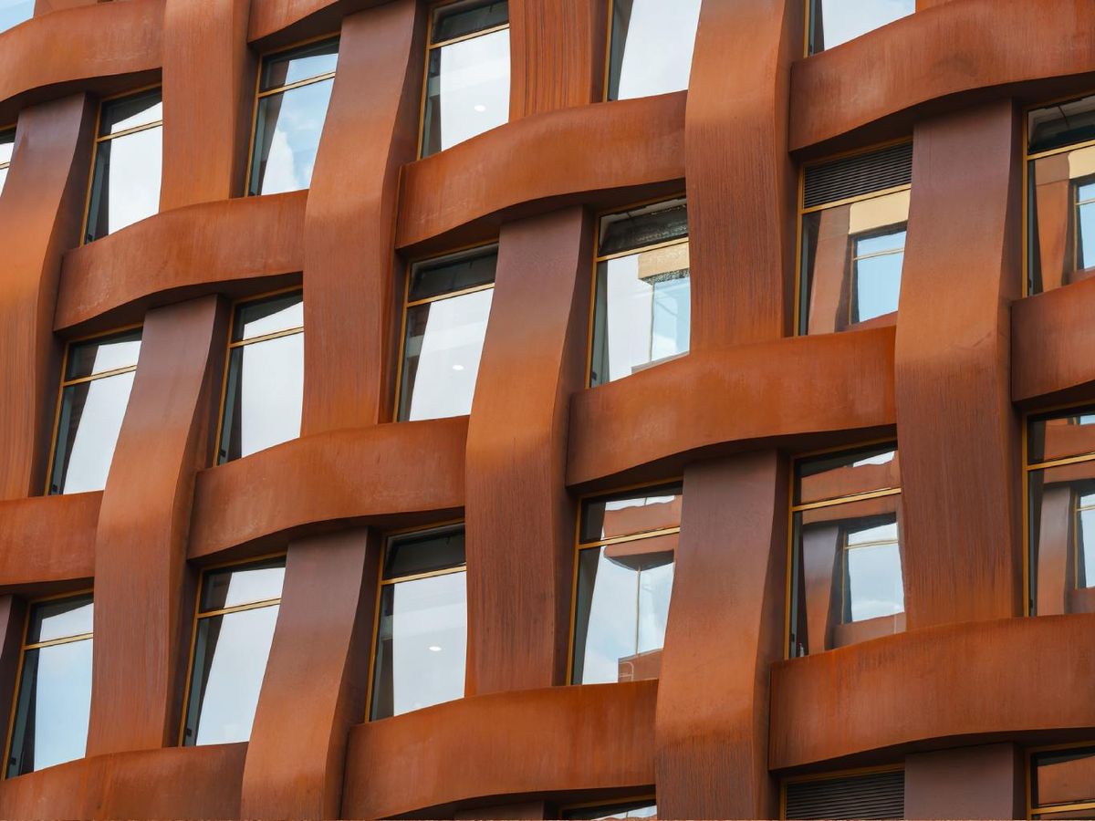 Estructura de acero corten
