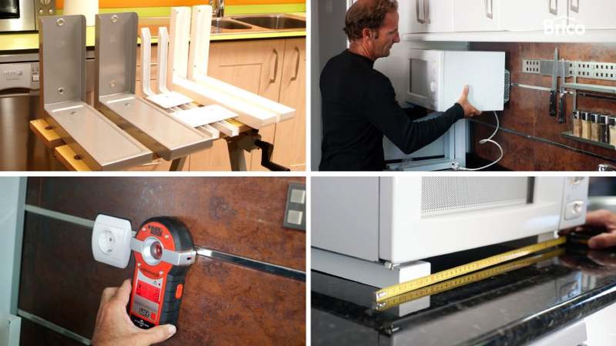 Primeros pasos para colgar un microondas en la pared