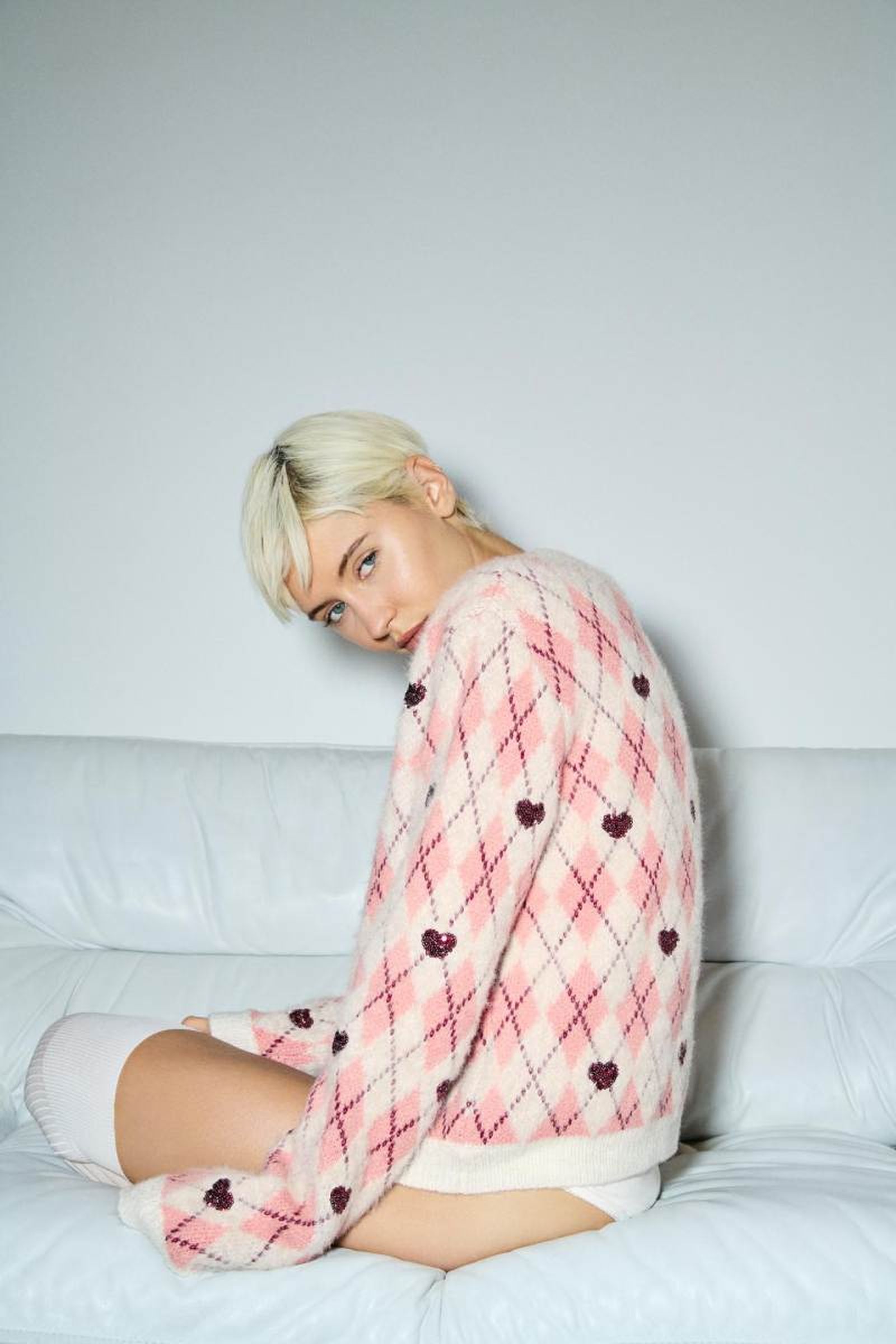 Jersey de punto con corazones