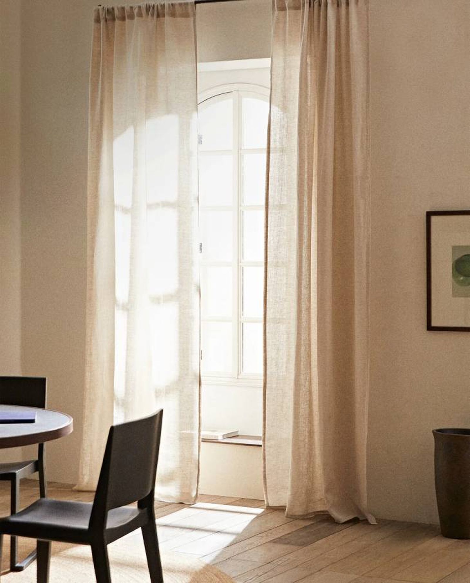 cortina lino zara home cortina lino zara home