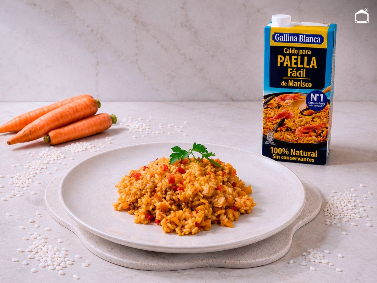 Arroz con atún en lata