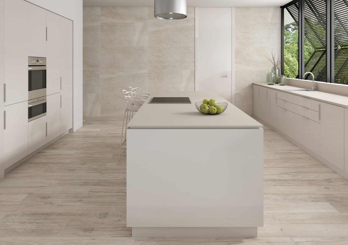 Encimeras de porcelánico.