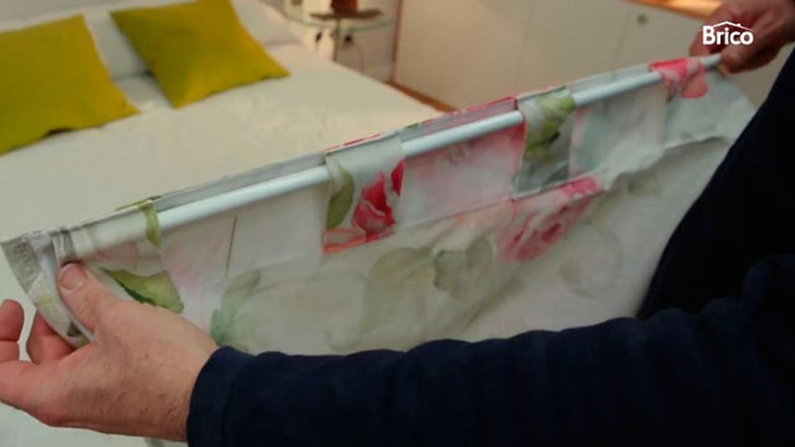 Cómo hacer un cabecero barato con tela paso 2 Cómo hacer un cabecero barato con tela paso 2