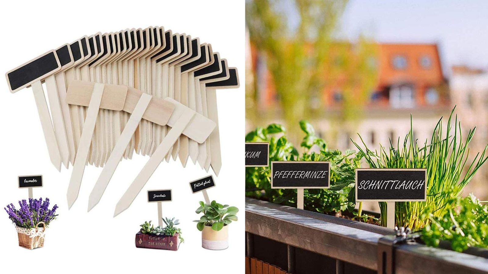 Etiquetas para las plantas y mini pizarras Etiquetas para las plantas y mini pizarras