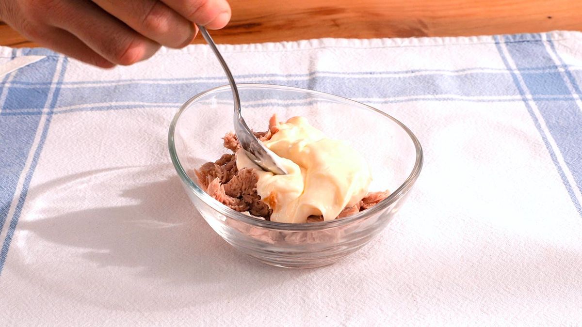 Rollitos con pan de molde   Paso 1