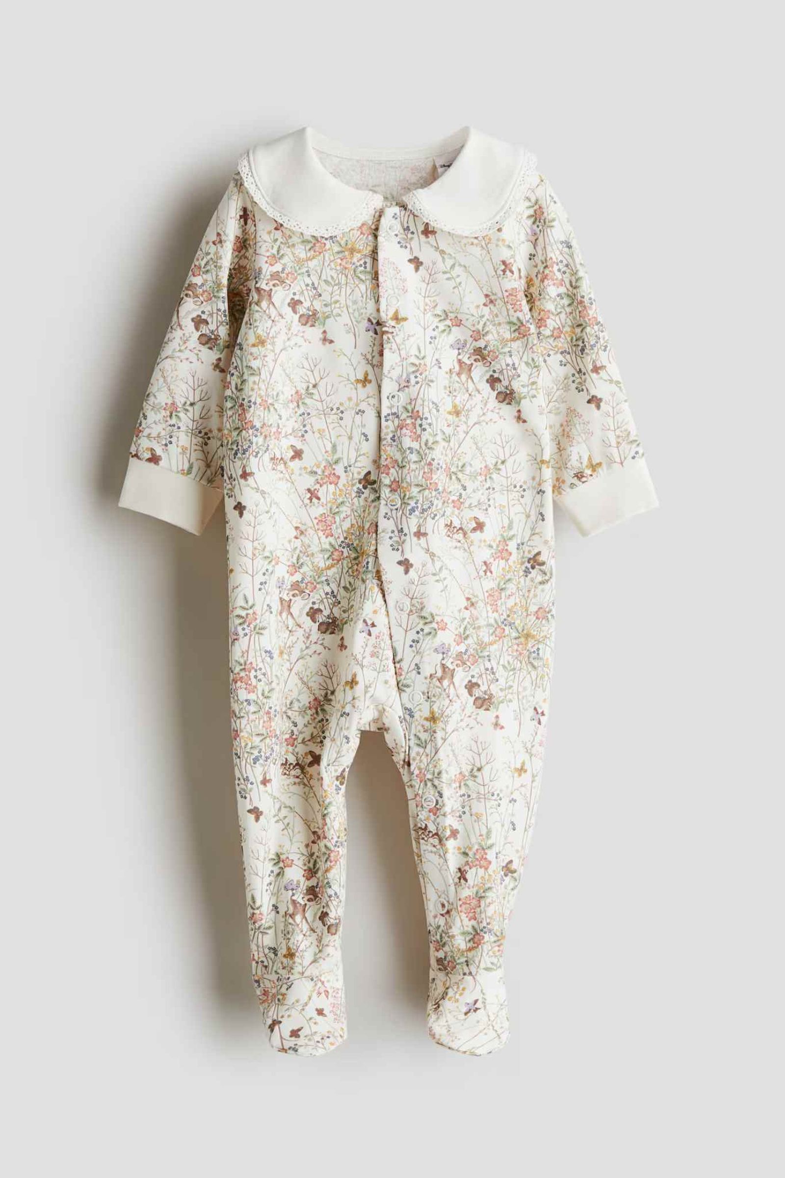Pijama entero estampado de algodón. Pijama entero estampado de algodón.