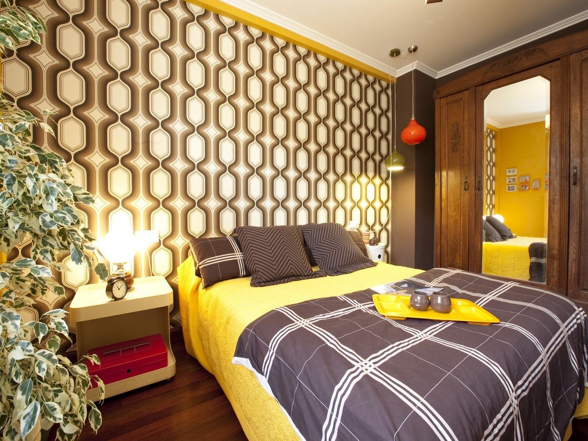 dormitorio estilo retro