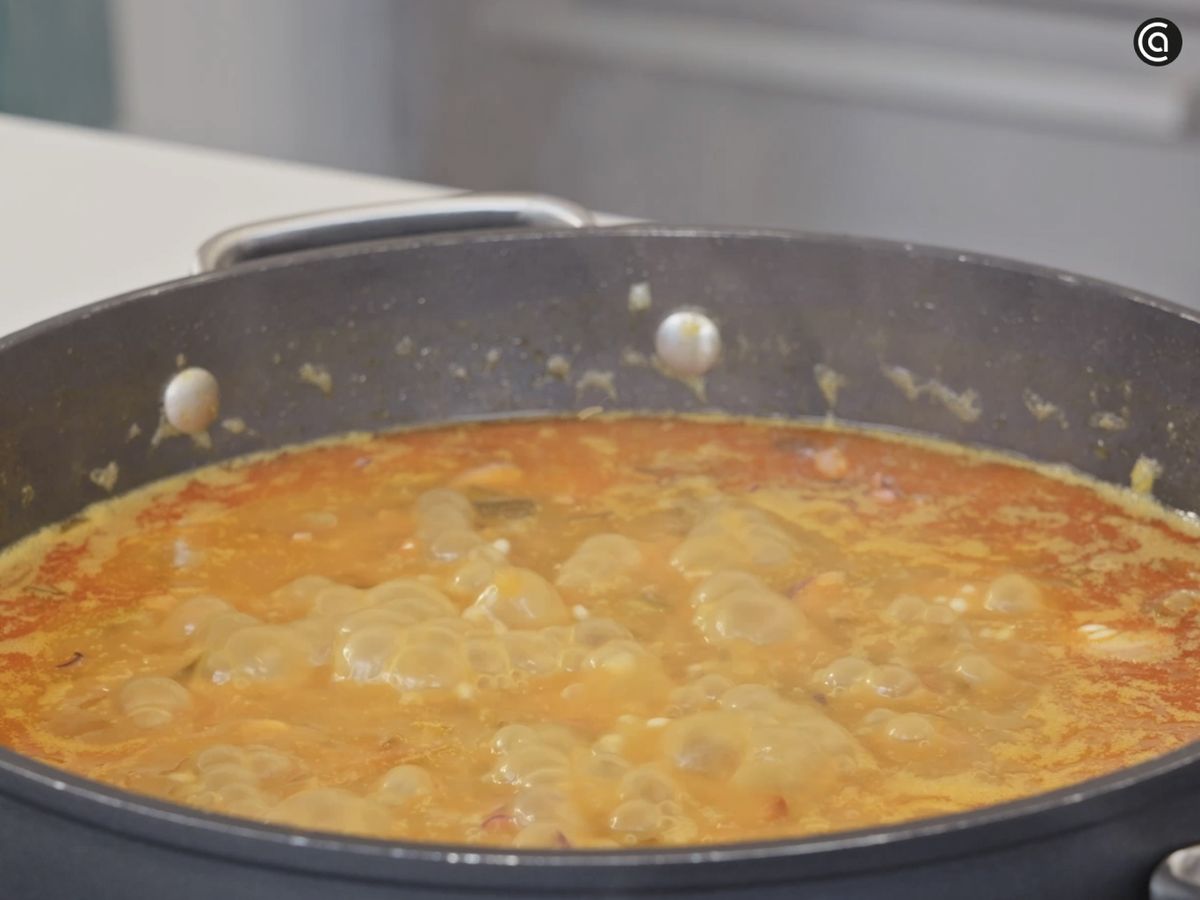 Cocina el arroz meloso con pulpo