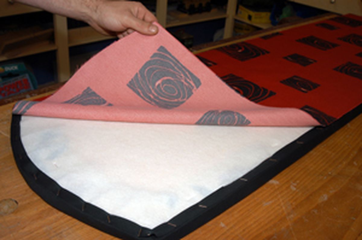 Biombo tapizado paso 9