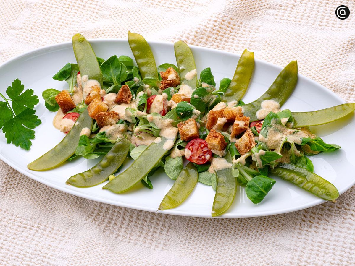 Ensalada de tirabeques de Karlos Arguiñano
