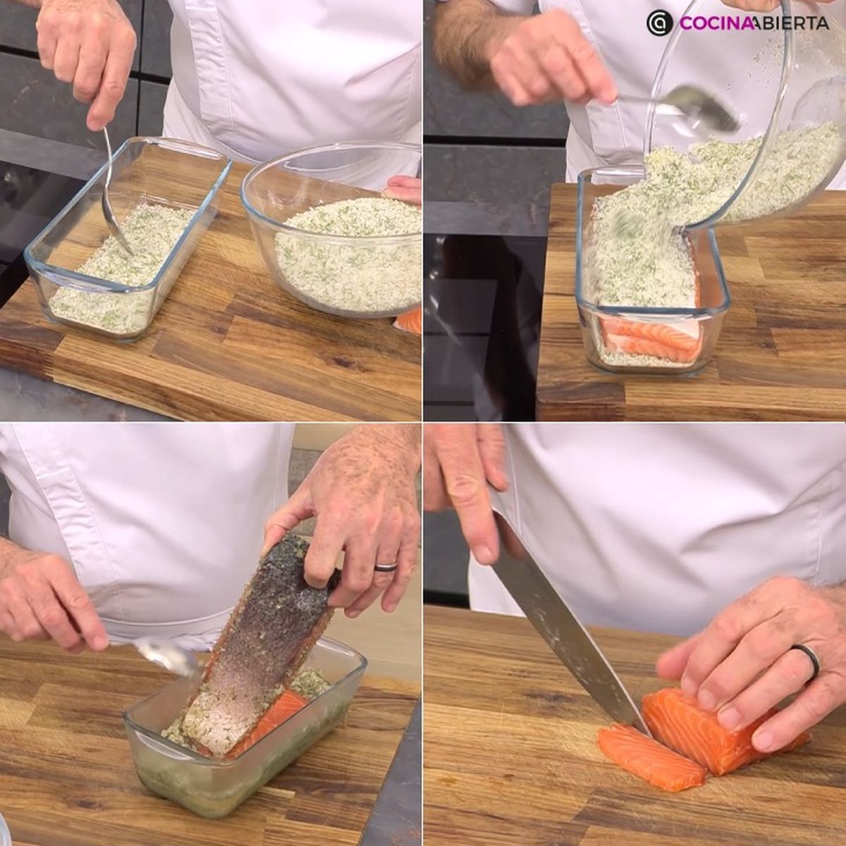 como hacer salmon marinado paso a paso