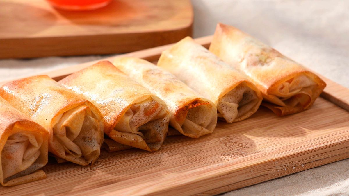 Rollitos de primavera al horno   Paso 6