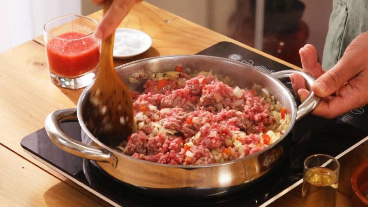 Berenjenas rellenas de carne   Paso 4