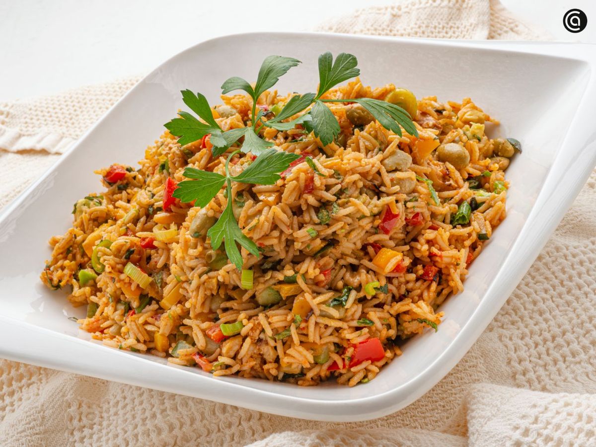 Ensalada de arroz crispy picante, una propuesta original con el sello Joseba Arguiñano