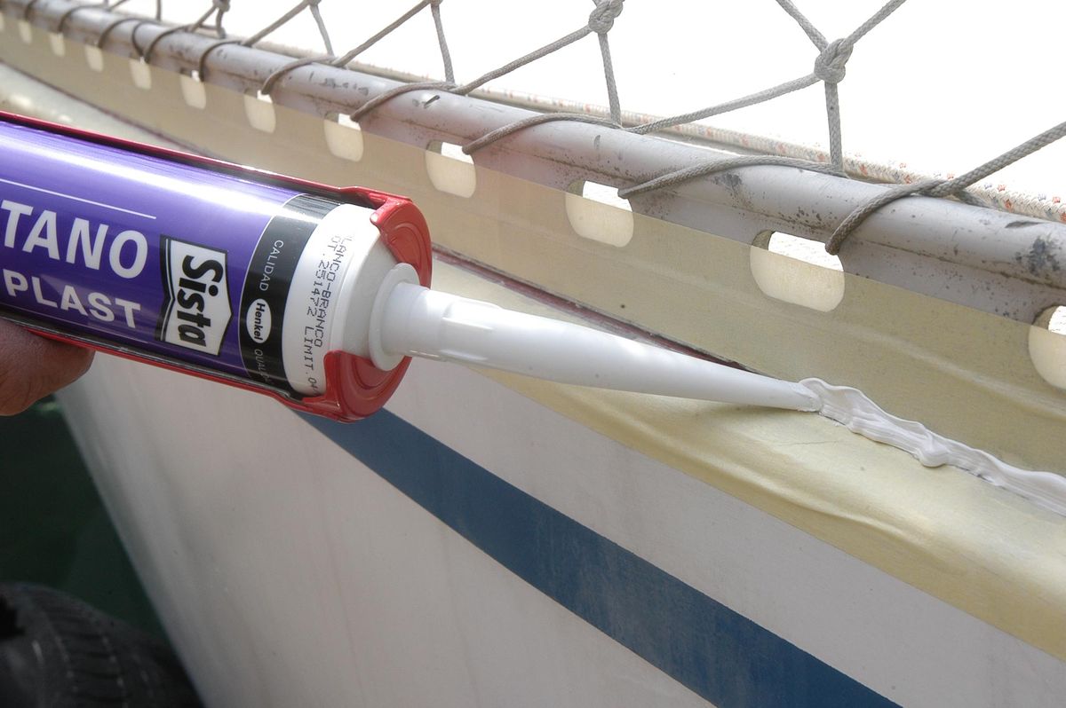 Arreglo de junta en una embarcación paso 4