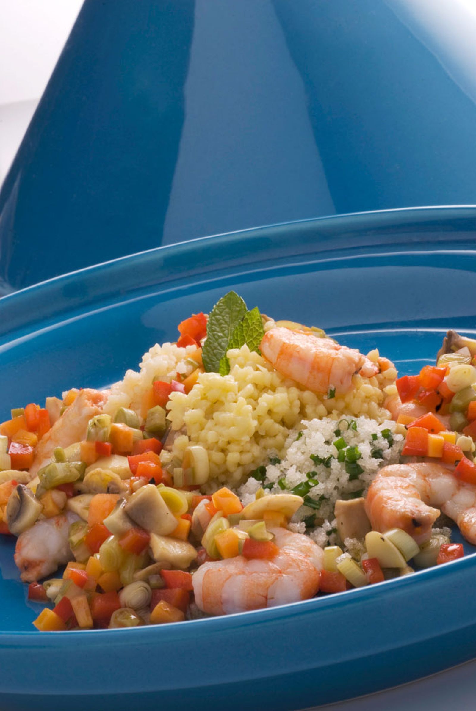 30 Cuscús con gambas y verduras xl