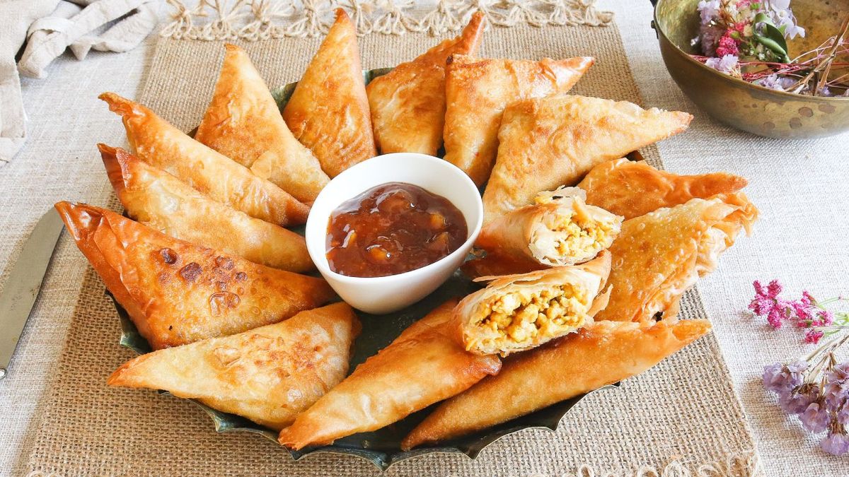 Samosas de pollo