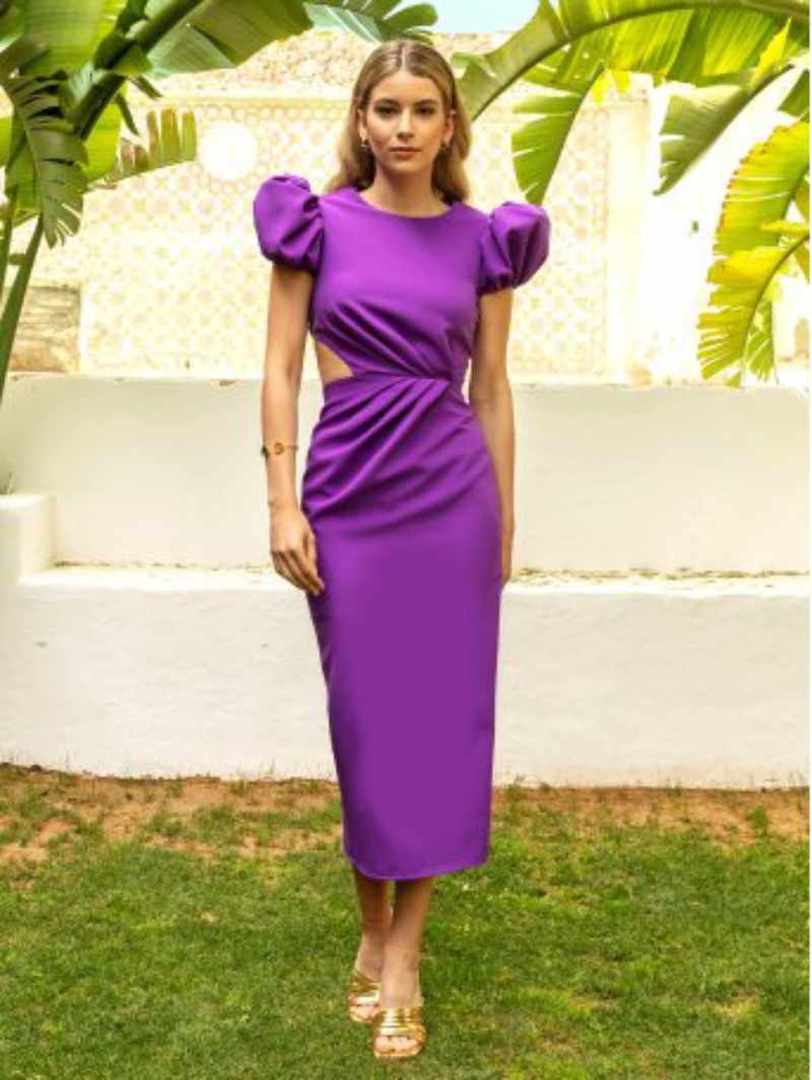 vestido liso midi boda vestido liso midi boda