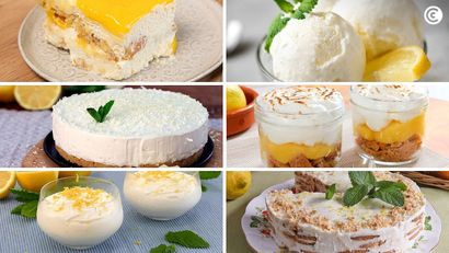 Postres fríos con limón