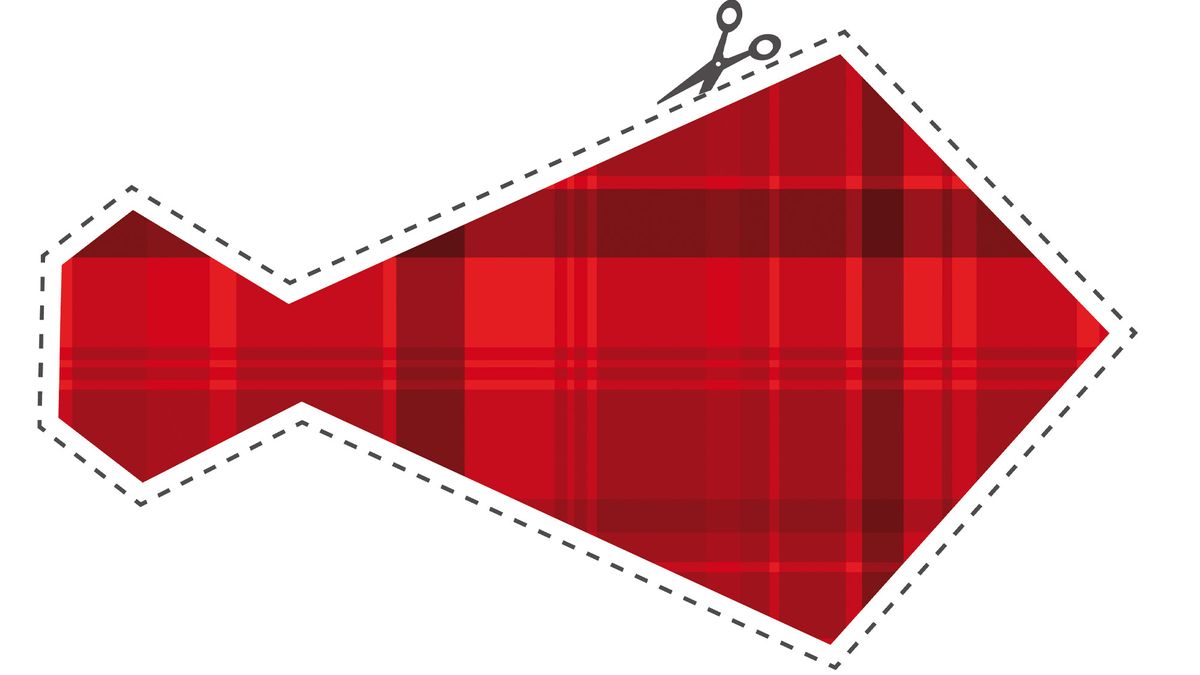 corbata roja navidad para photocall casero