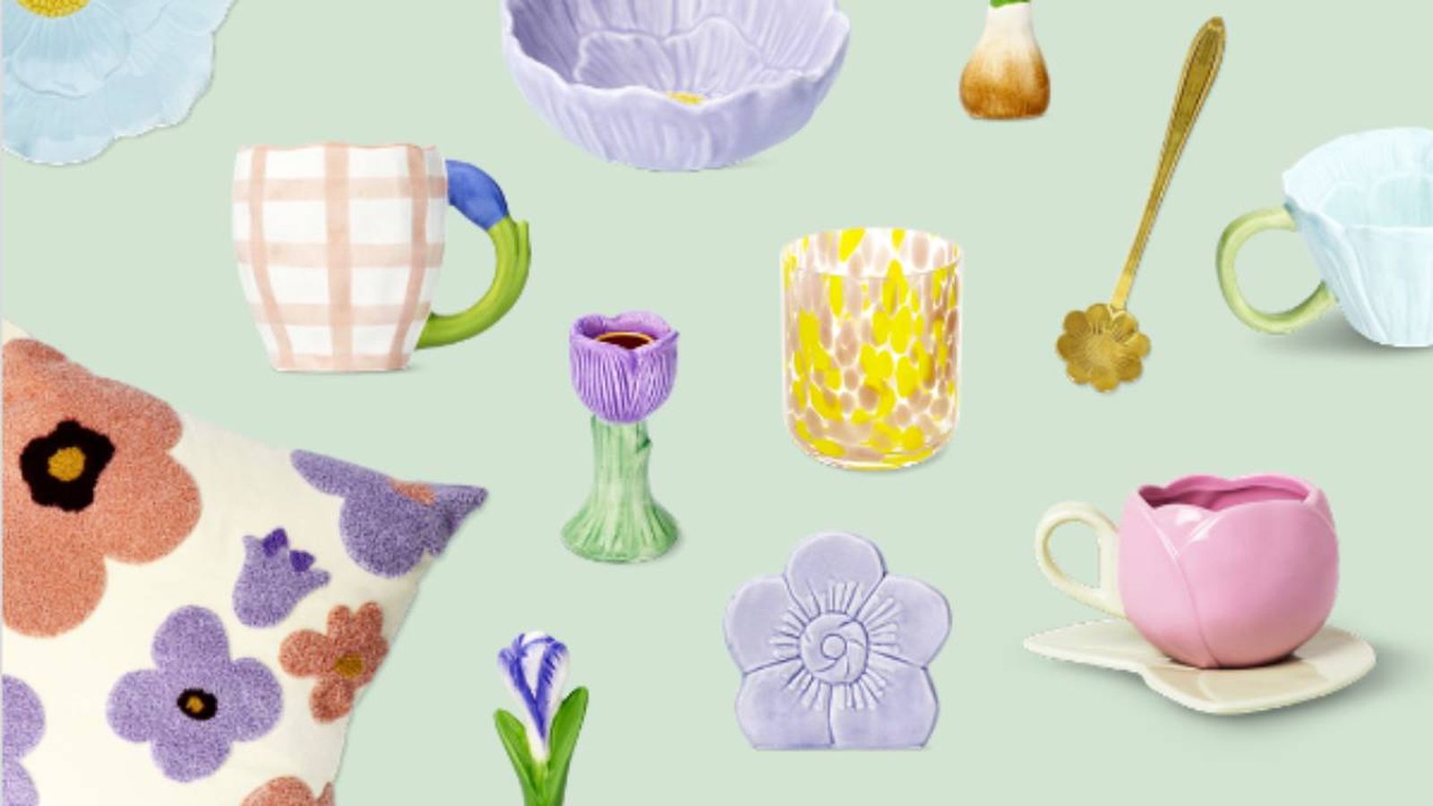 Productos de la colección floral. Productos de la colección floral.