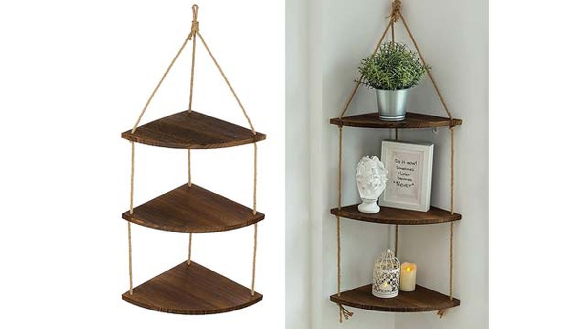 estanteria esquinera de pared amazon