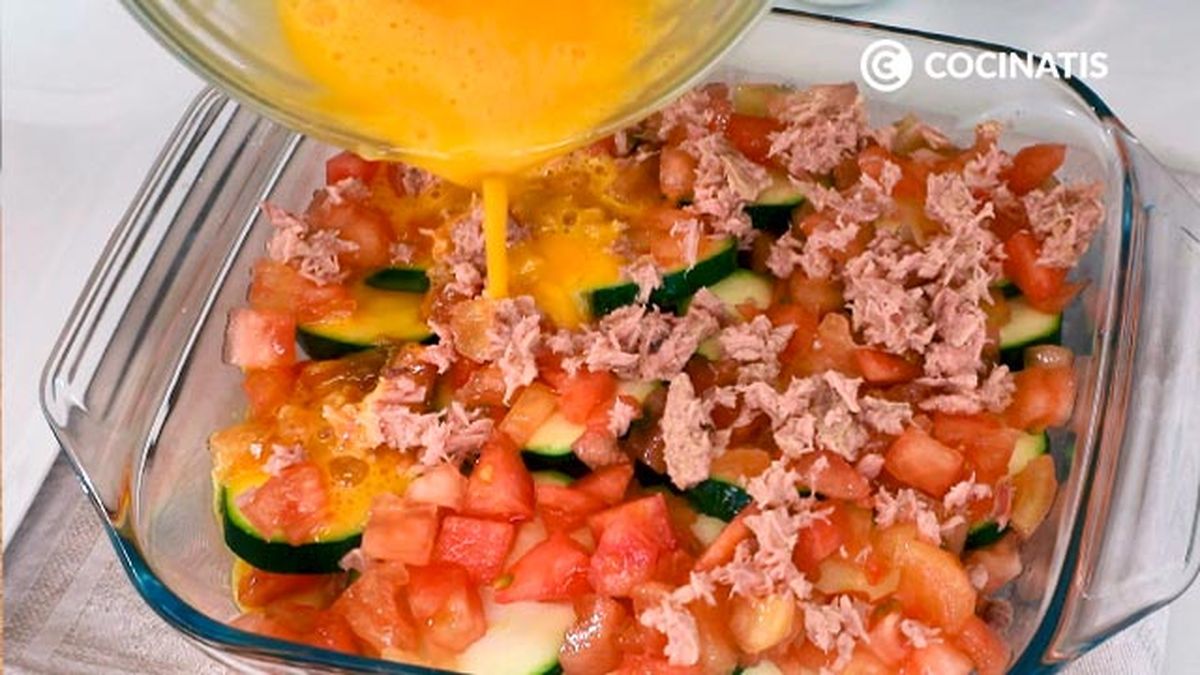 Receta de pastel de calabacÃ­n y atÃºn  paso 2