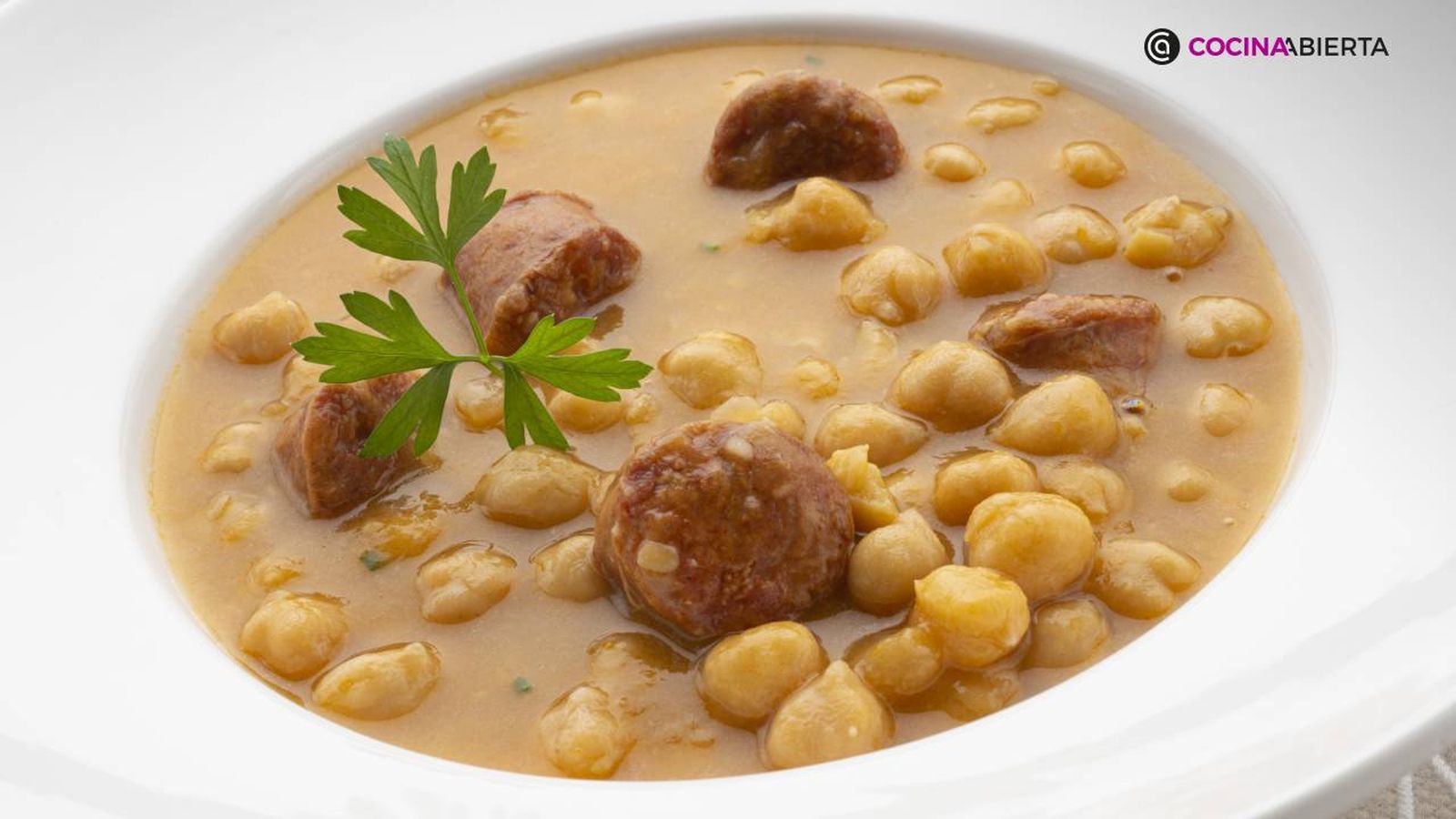 Garbanzos con chorizo de Karlos Arguiñano