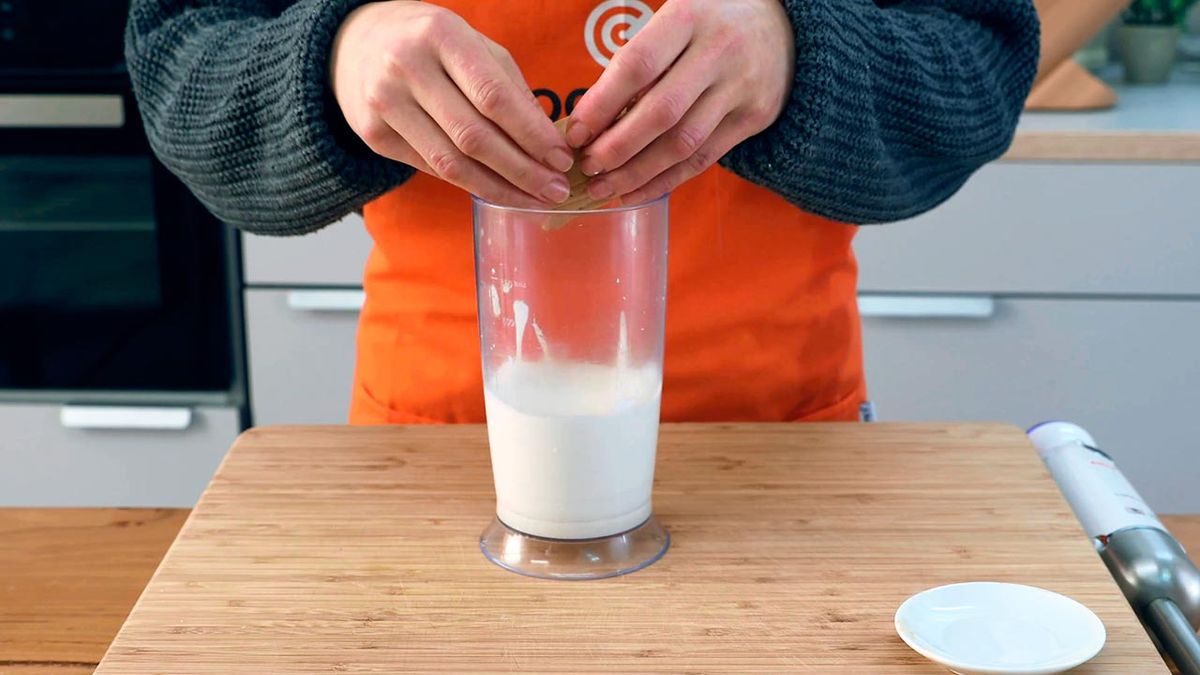 Receta de panacota de turrón para Navidad  paso 2