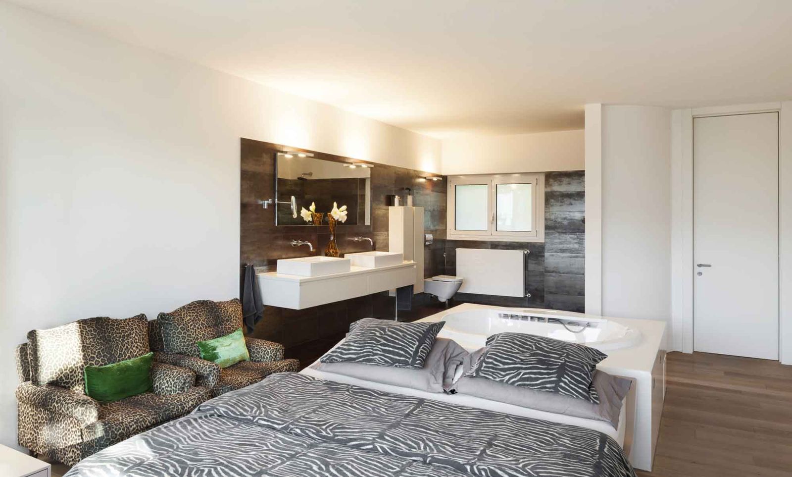 Baños abiertos al dormitorio 5 Baños abiertos al dormitorio 5