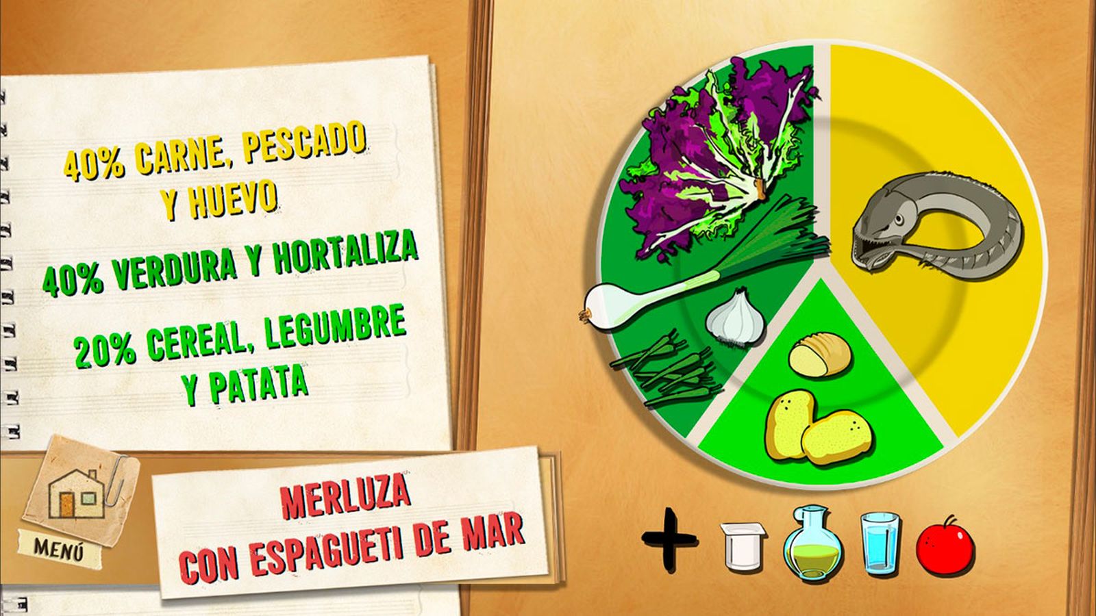 merluza espagueti plato