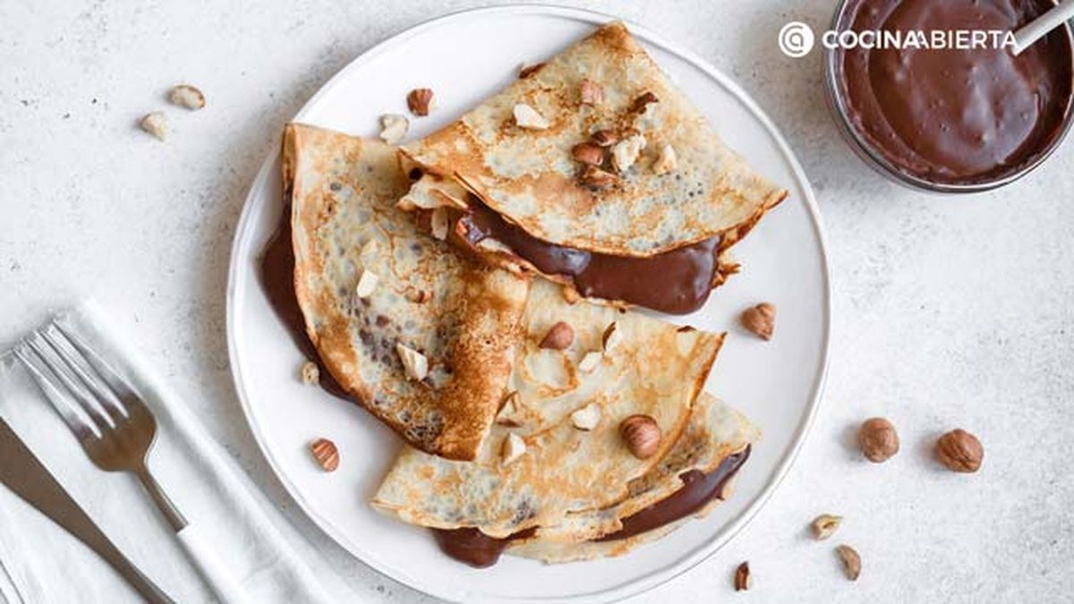 receta facil crepes chocolate