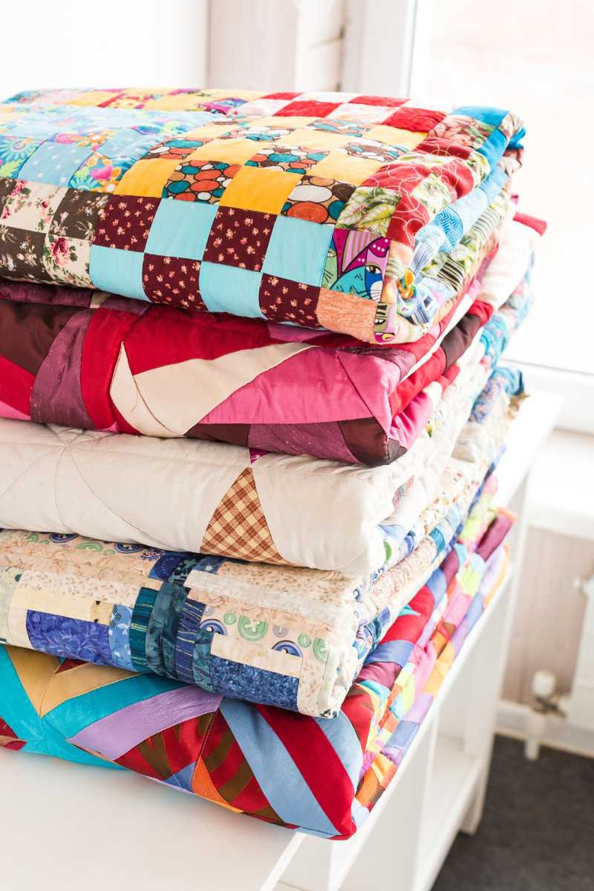 Colchas de patchwork.