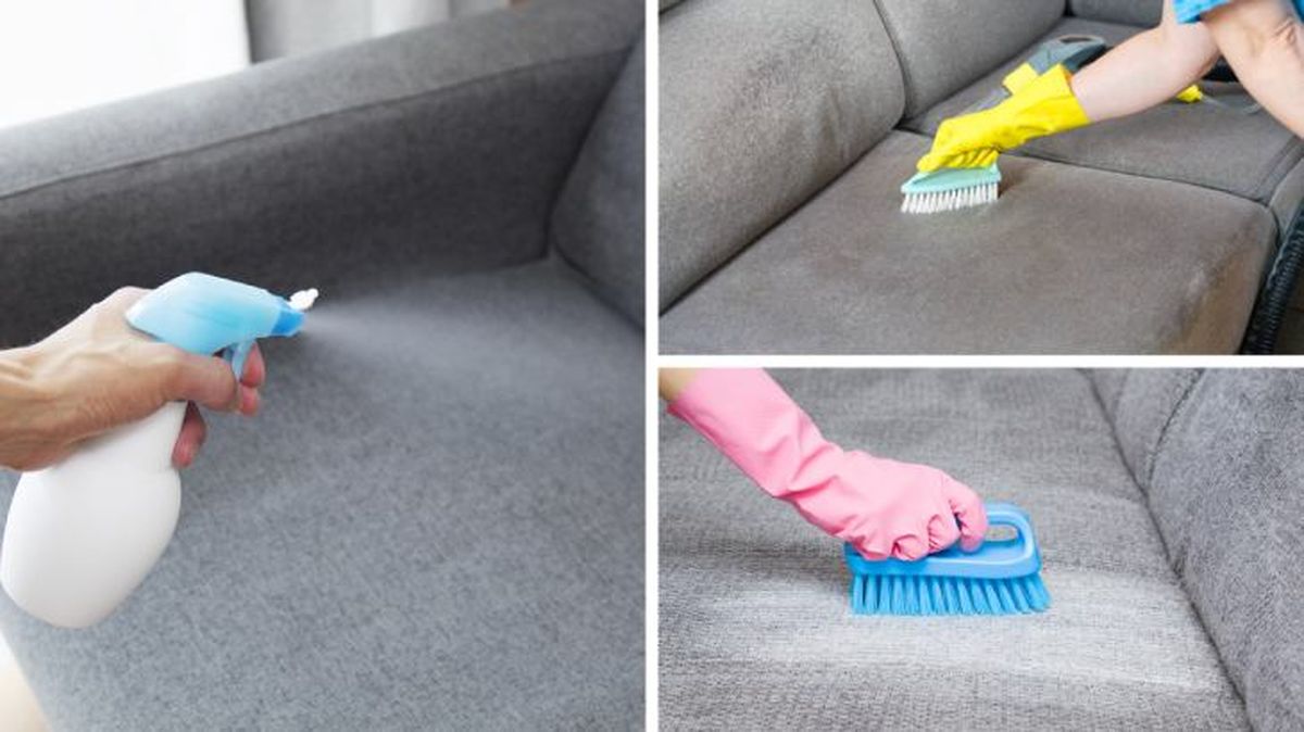 pasos limpiar sofa en seco