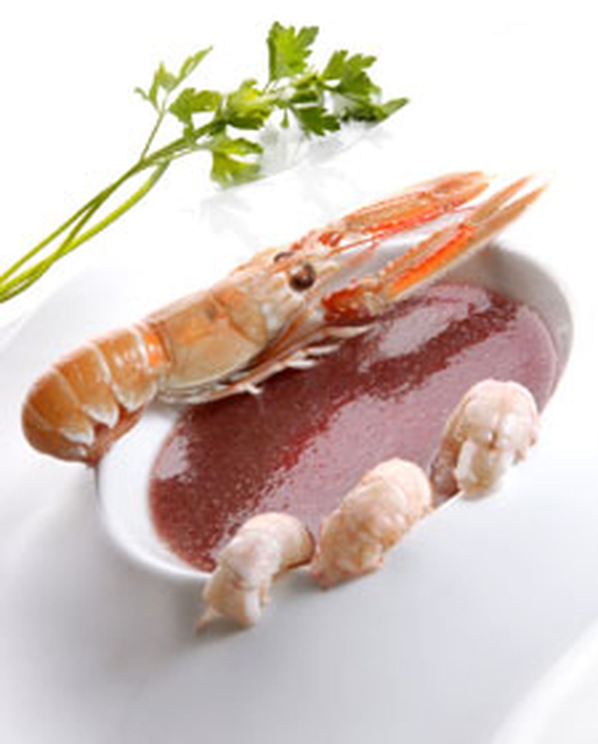 Gazpacho con cerezas y l