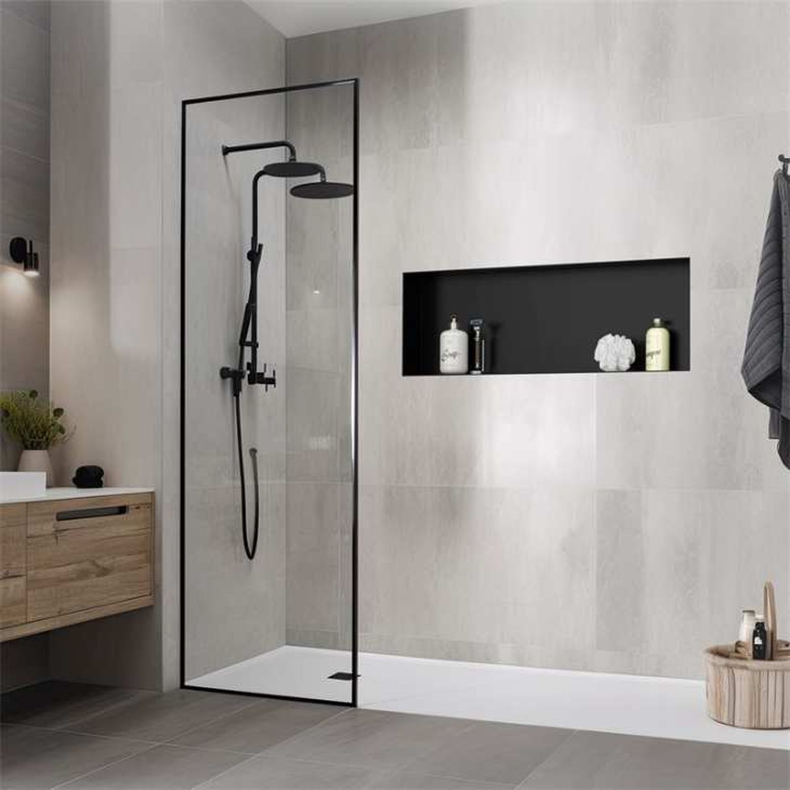 Hornacina prefabricada en el baño