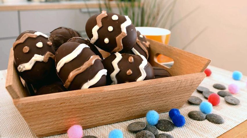 Receta de huevos de pascua de chocolate
